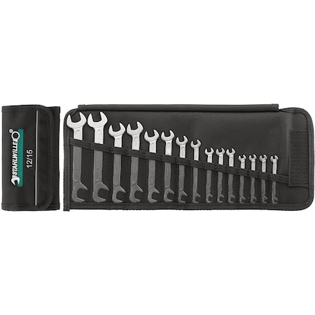 Stahlwille Tools Set: Small double open ended Wrench ELECTRIC No.12A/13 13-pcs. 96404654